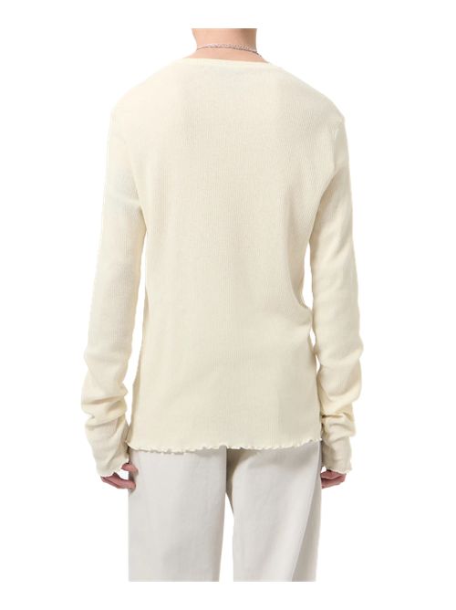 Cloudbone Ripple Rib ELONGATED LONGSLEEVE Our Legacy | M4266ECRCLOUDBONE RIPPLE RIB